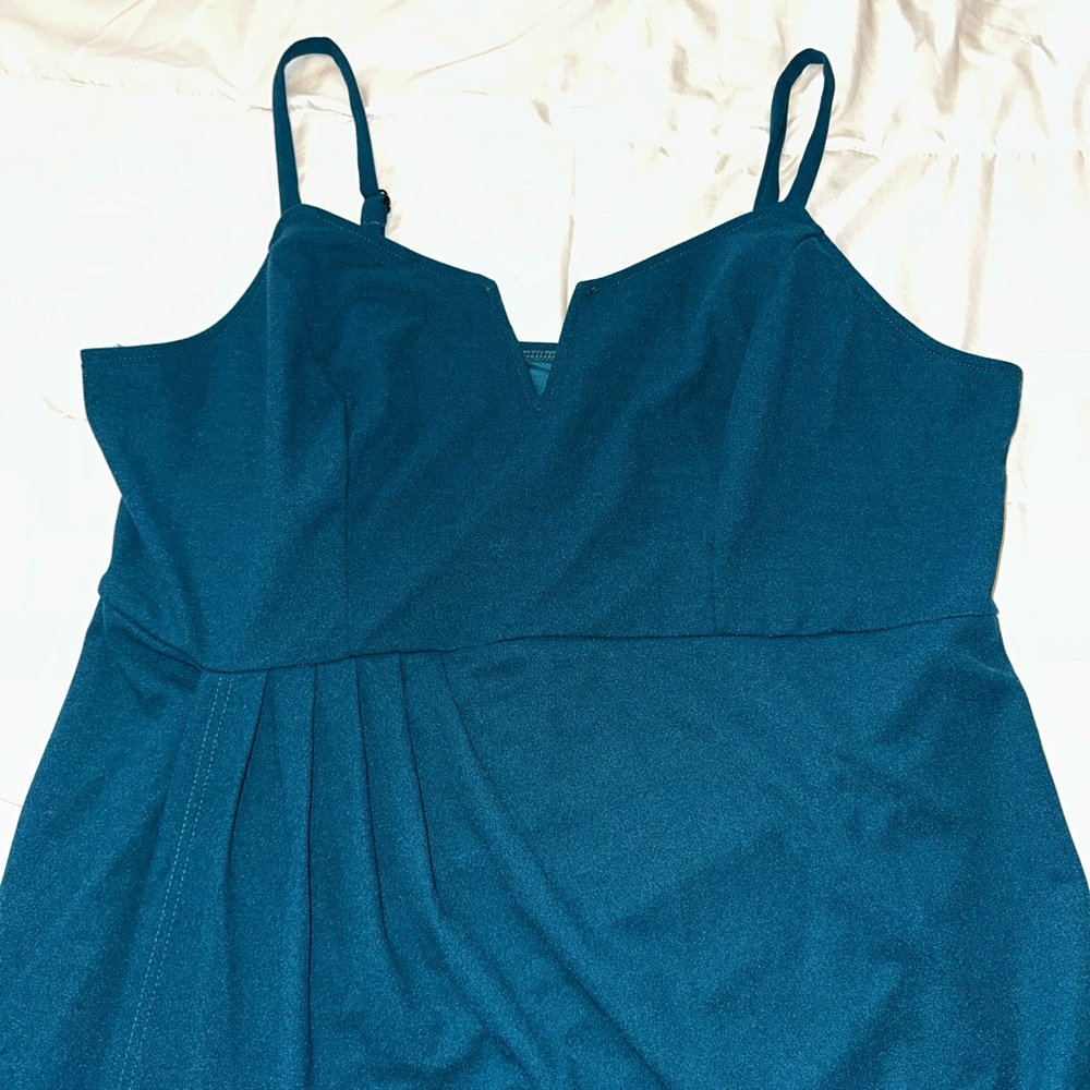 Teal Sleeveless Dress